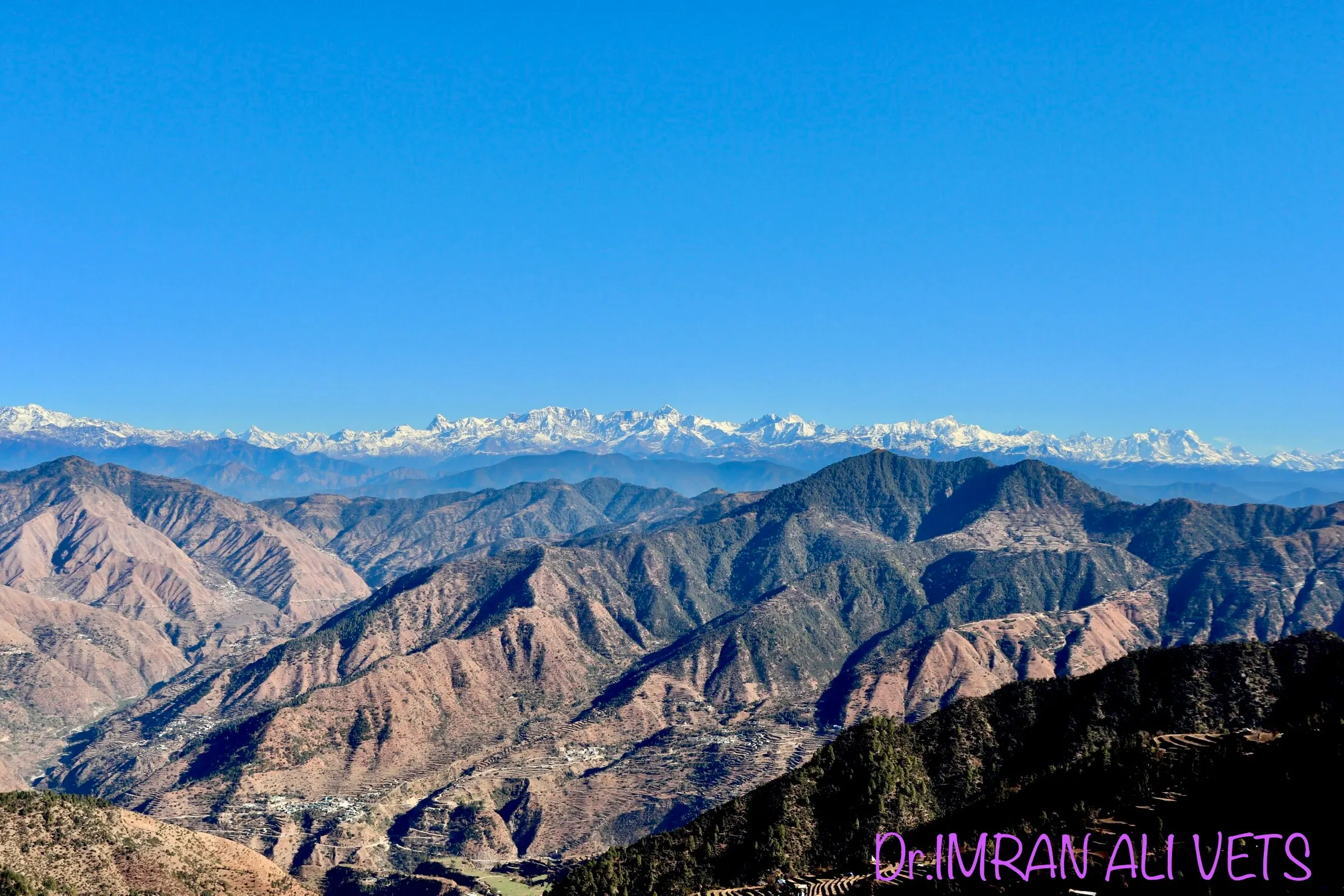 Dhanaulti — Himalayan range visible from Dhanaulti